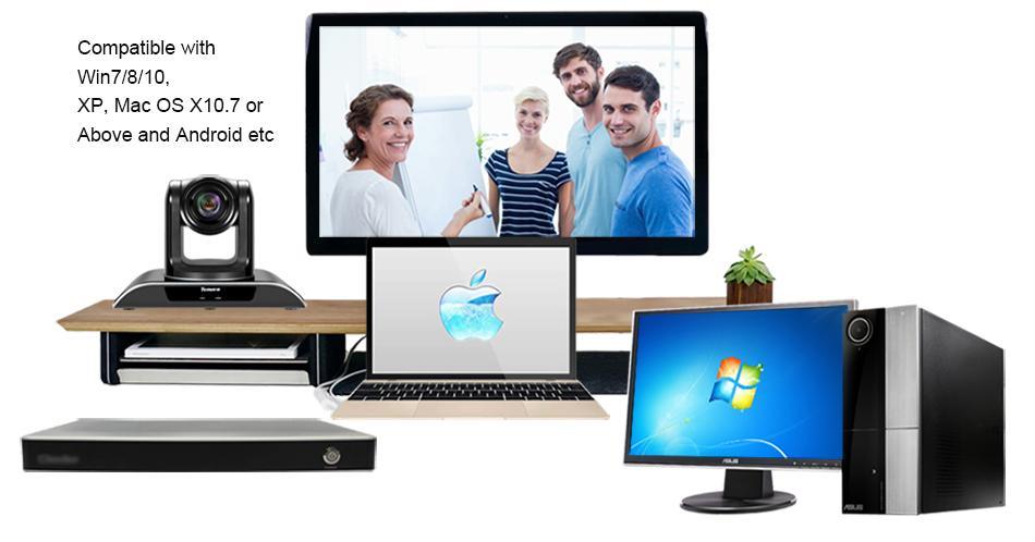 Factory Custom HD 1080P PTZ USB Broadcast Video Conference Camera for Church