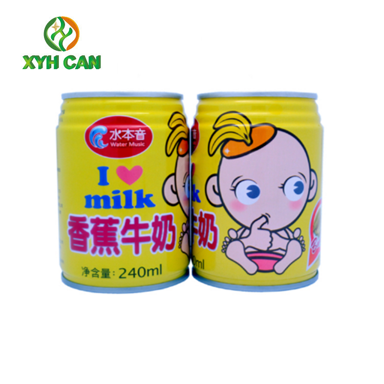 Beverage Tin Can 250ML 3 Piece Can Paint CMYK And PMS Printing Design