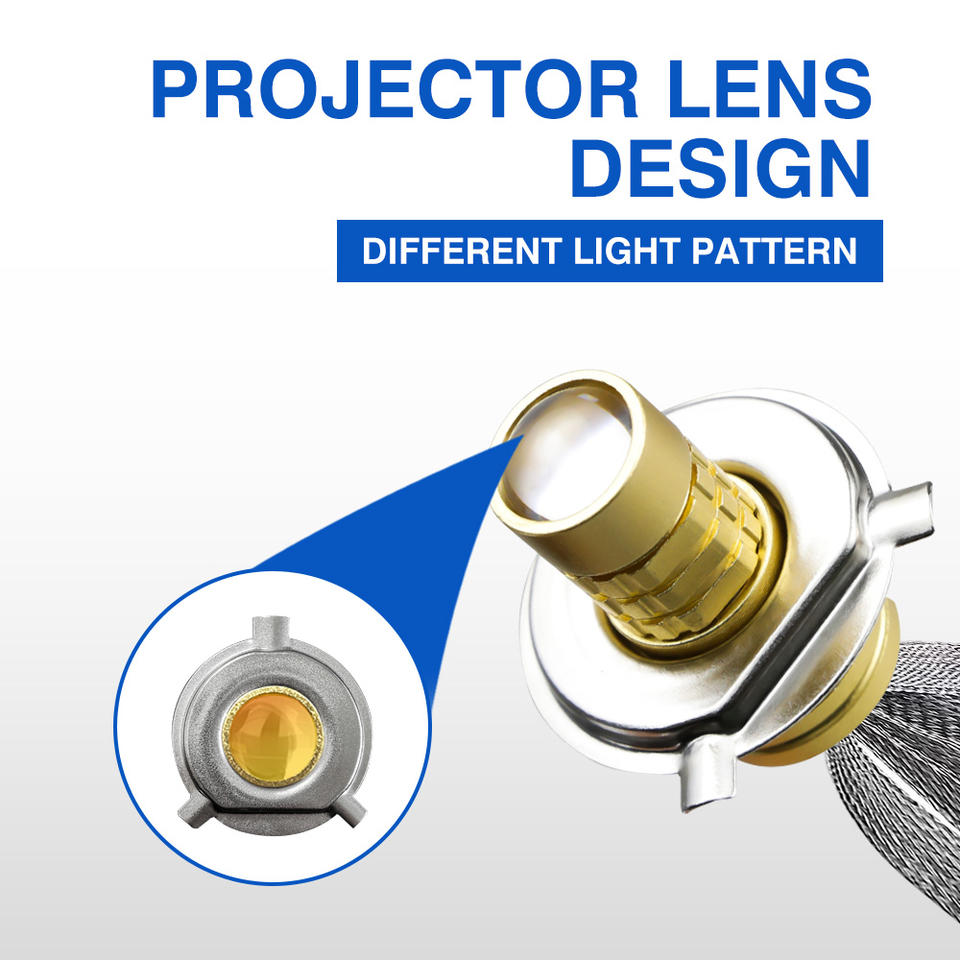 TDA6 6500K P15D Motorcycle Headlight H4 H6 HS1 Ba20D CSP Projector Lens LED Chip