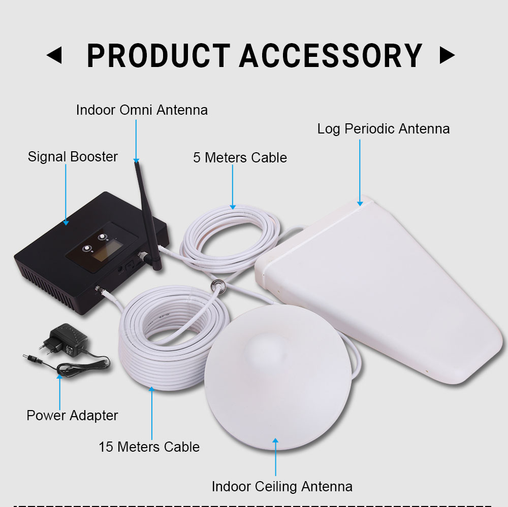 2G 4G 900MHz 1800MHz Dual Band Repeater GSM LTE Cellular Amplifier
