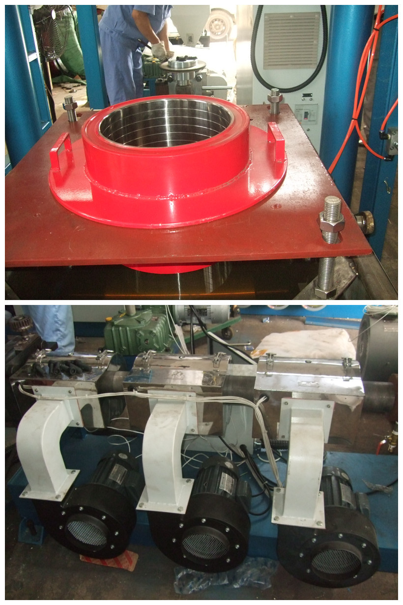PVC Thermal Shrinkage Blown Film Plant With Upper Rotary Traction Type SJ55×26-SM900