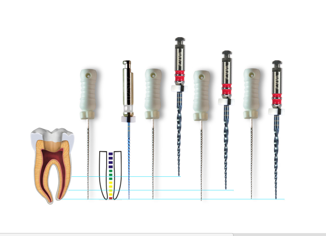 BS 3.0N/Cm Rotary Endo Files , Metal Silver 31mm Rotary Files