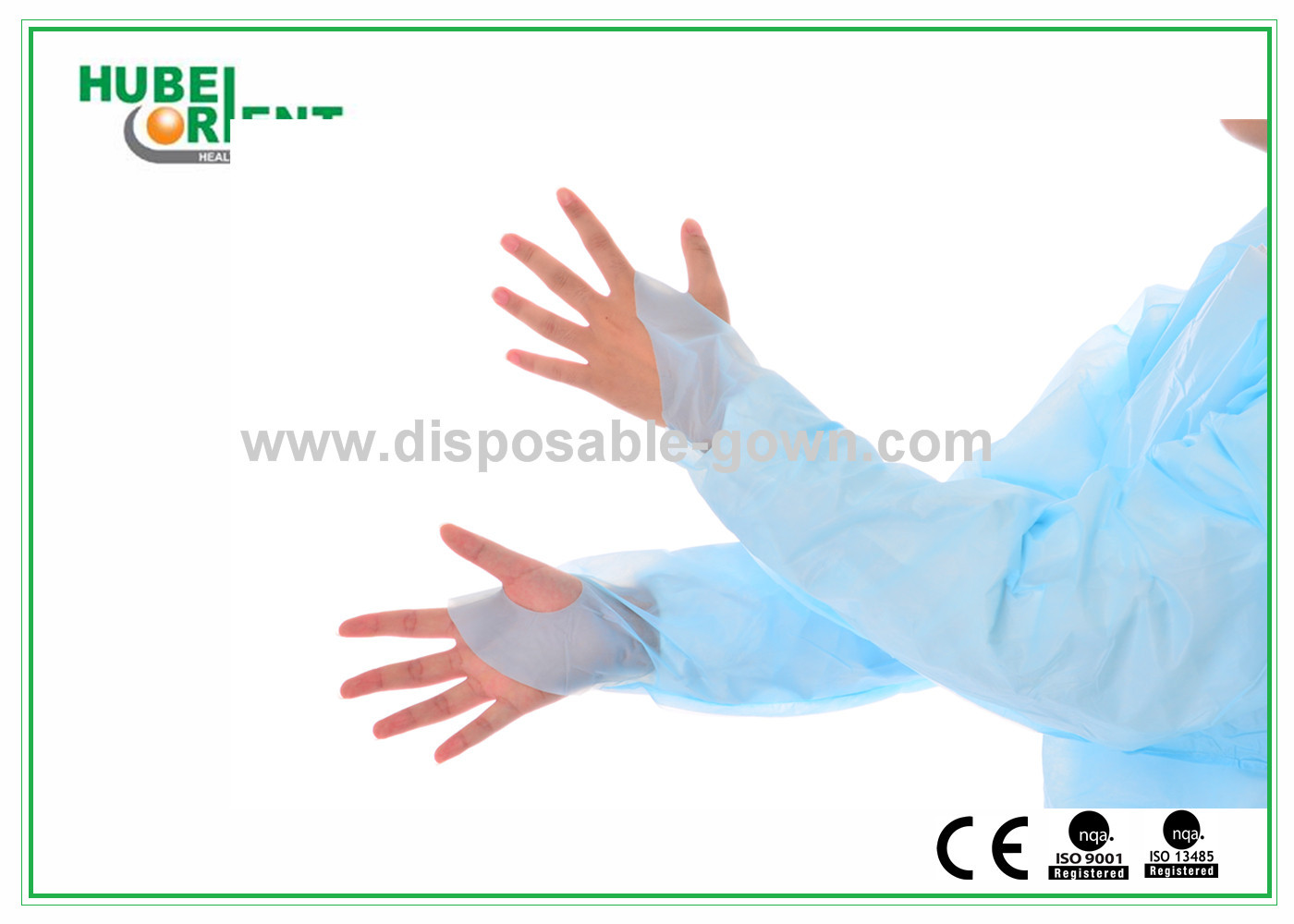 Dust Prevention L XL Disposable CPE Gown For Personal Care