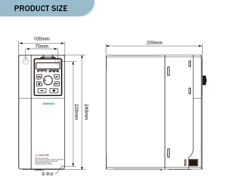 7500W Vector Control Inverter 3 Phase Variable Frequency Drive
