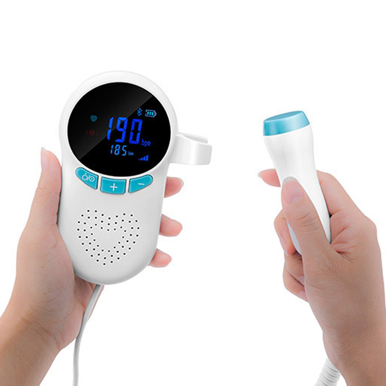 Home Digital Durable Pocket Size Portable Fetal Doppler Baby Heart Monitor Fetal Doppler
