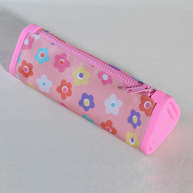 BPA FREE Silicone Pencil Case Large Capacity Office School Stationery Organizer Makeup Bag Pencil Pouch For Boys Girls
