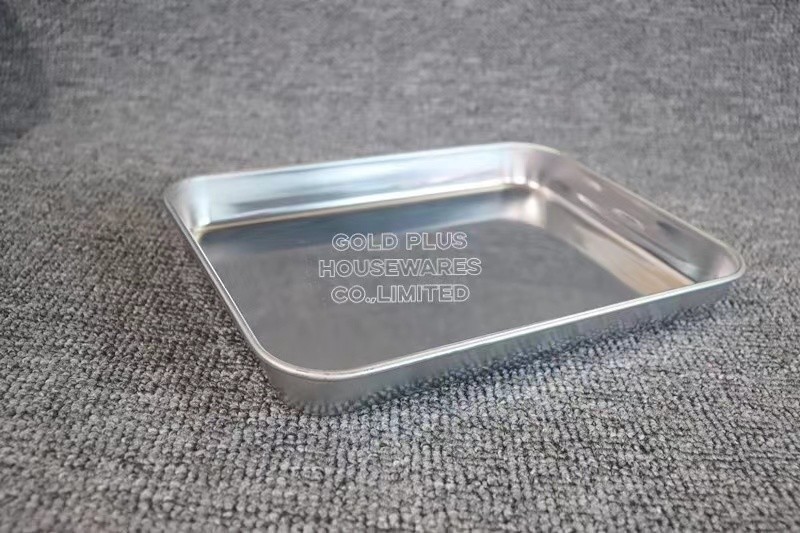 Restaurant big size towel tray stainless steel medical tray with different size good quality bathroom makeup tray