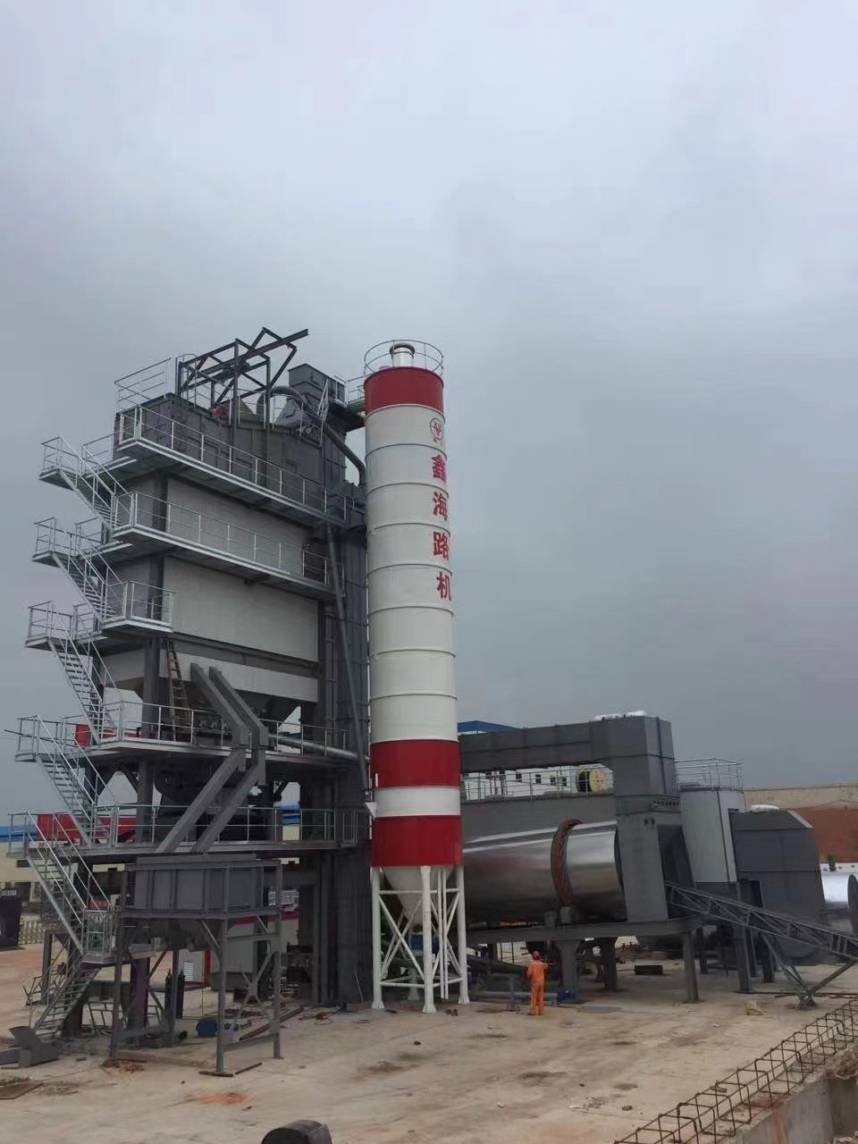 80TPH Stationary Batch Mix Asphalt Plant Mixing Machinery Manufacturers