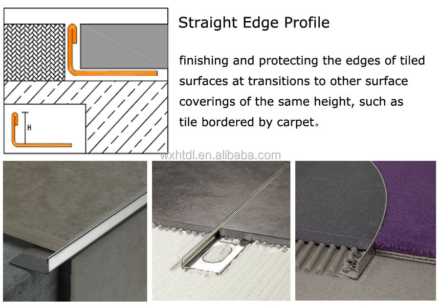 20mm 6mm 15mm Stainless Steel Inside Corner Trim Outside