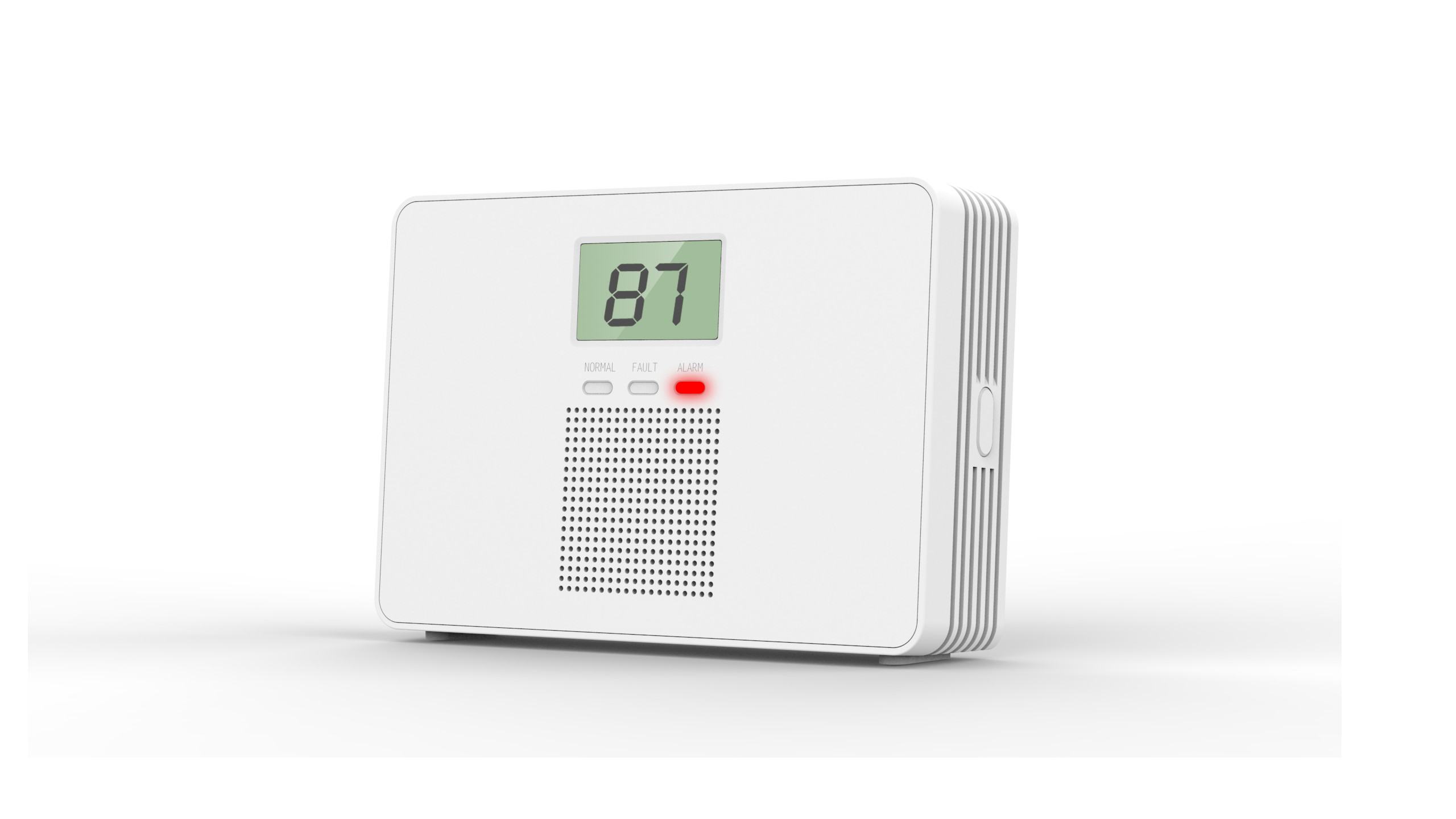 Kitchen Visual Audible CO Alarm Detector Carbon Monoxide And Gas Detector