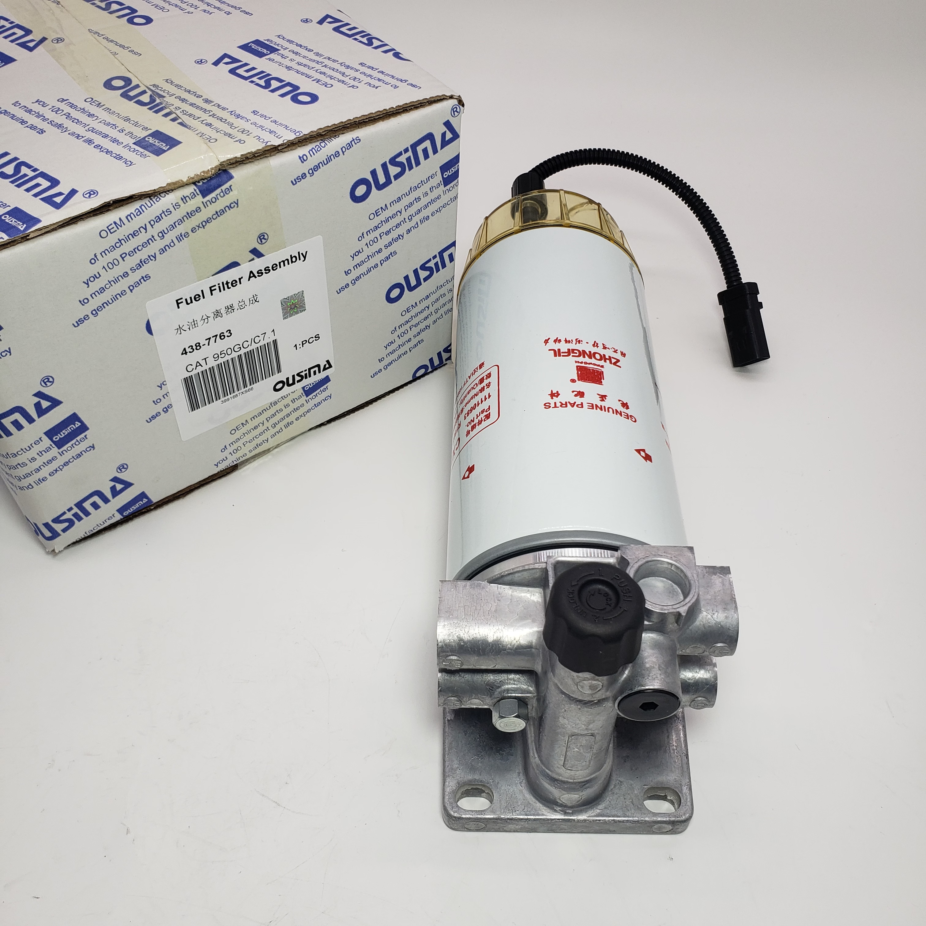 Fuel Filter Assembly Water Separator Electronic Pump 438-7763 For 950GC D6K2 C7.1
