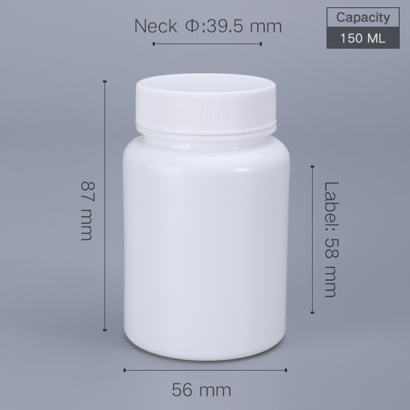 30ml 50ml White Plastic Pill Bottles Cap Medicine Vitamin Container for Pill Storage