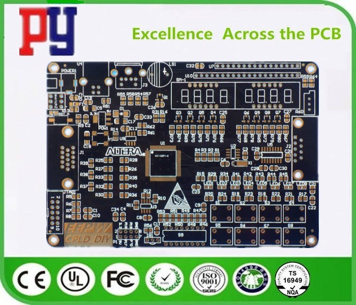 Gold Finger Aluminum Base 2mil Printed Circuit Board Single Sided PCB