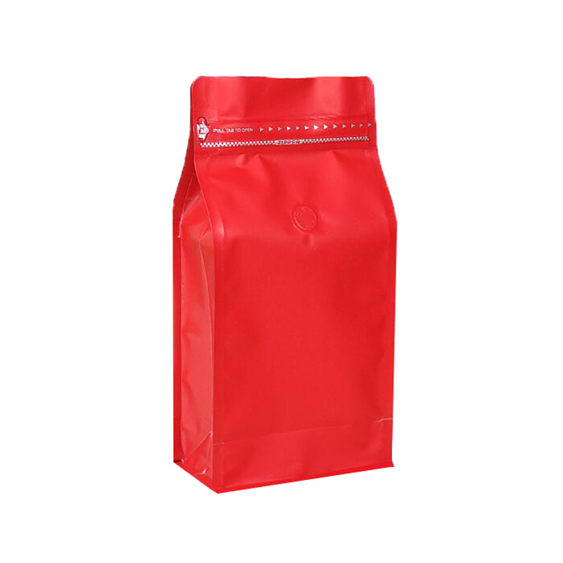 YC Flat Bottom Side Gusset 100g 12 Oz Coffee Bags With Valve