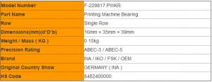 Buy cheap F-229817.PWKR Needle Roller Bearings for / Komori Printing Press product