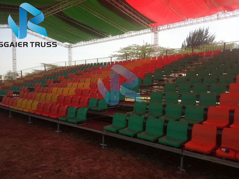 Stadium Sports Field Temporary Bleachers Grandstand Tribune Stands Outdoor Demountable Sport Courts Bleachers