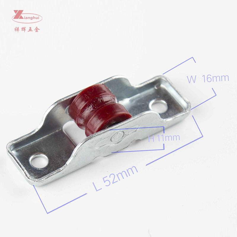 Stainless Steel/Iron 16mm Width Single Wheel Sliding Window Pulley Wheel for OEM Logo