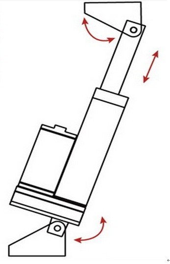Power Supply Industrial Linear Actuator Waterproof Hall Sensor Feedback
