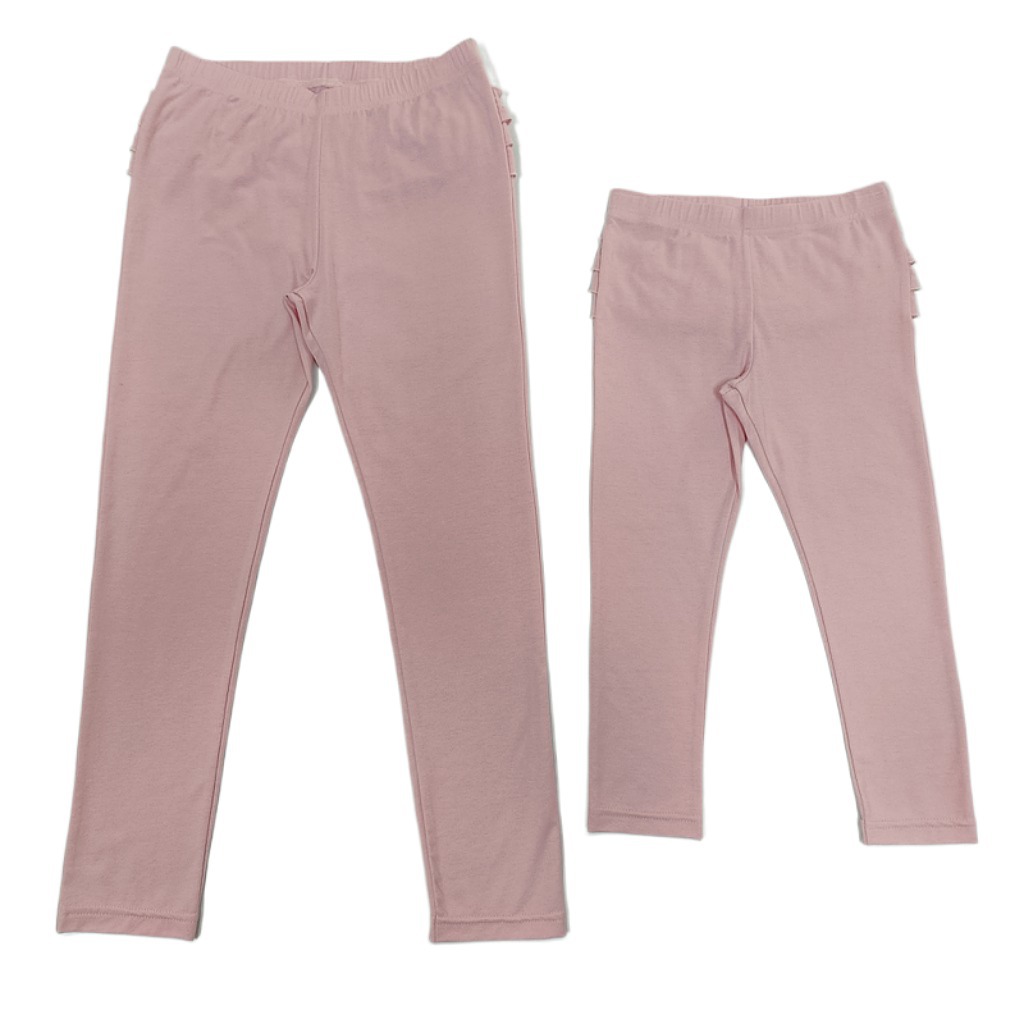 Style Girls Ruffle Leggings Soft Hand Feel 3Y-10Y Sizes 62%Polyester33%Cotton5%Spandex