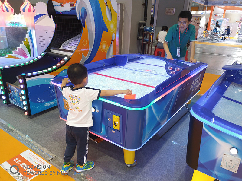 Big Flat air Hockey Table Arcade Machine Superior Custom Purple