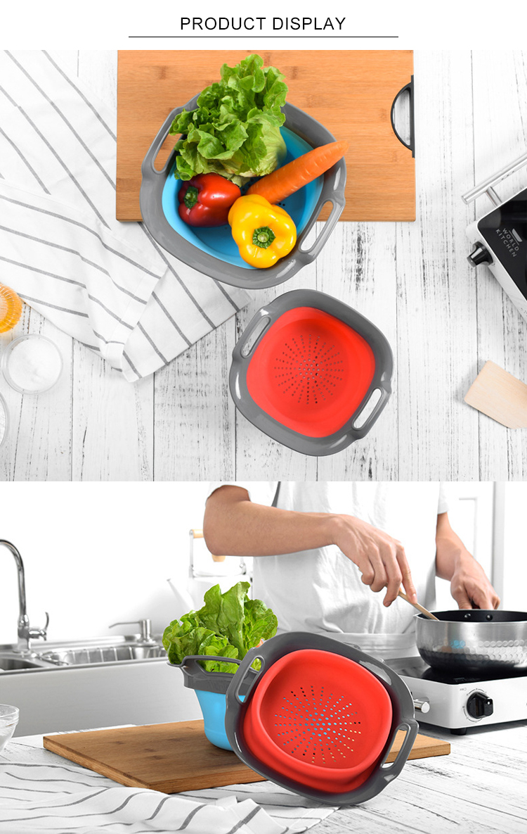 Tasteless Silicone Kitchenware Silicone Washing Basket