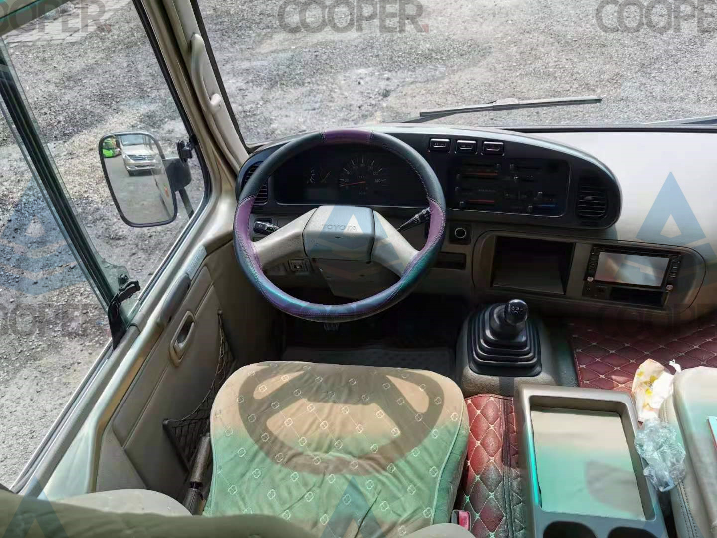 23-29 Seats Used Toyota Bus Toyota Coaster Used Bus With Luxury Inner Decoration