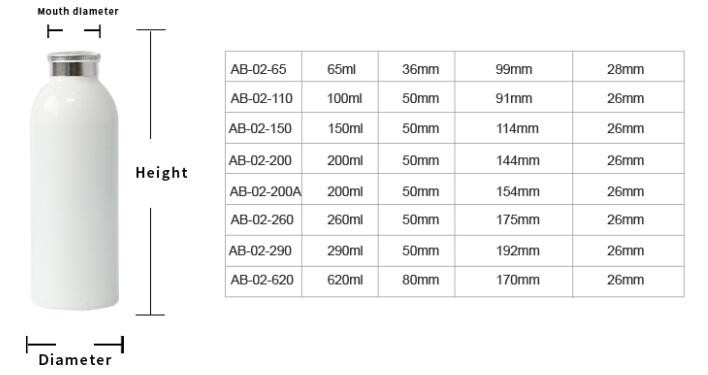 Spray Coating Alohol Empty 4 Oz Aluminum Spray Bottle