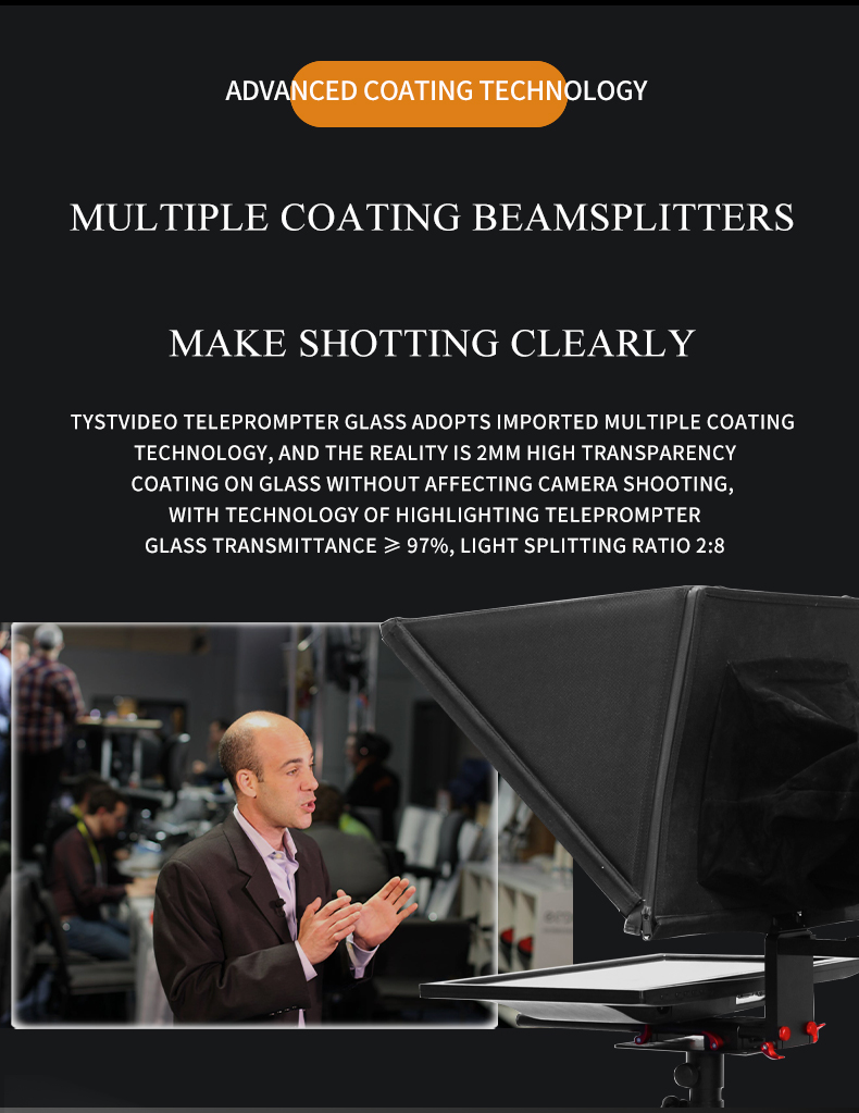 Tablet Teleprompter Perfect for TIK Tok Studio and Live Broadcasts