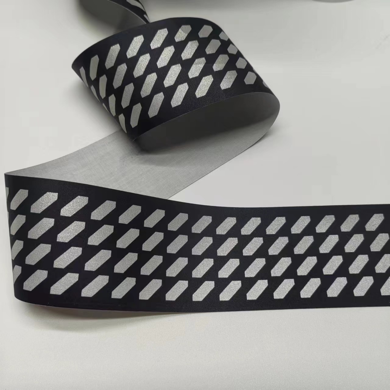 Highlight T/C Backing Reflective Webbing Colorful Fashion Printing For Making Safety Outwear