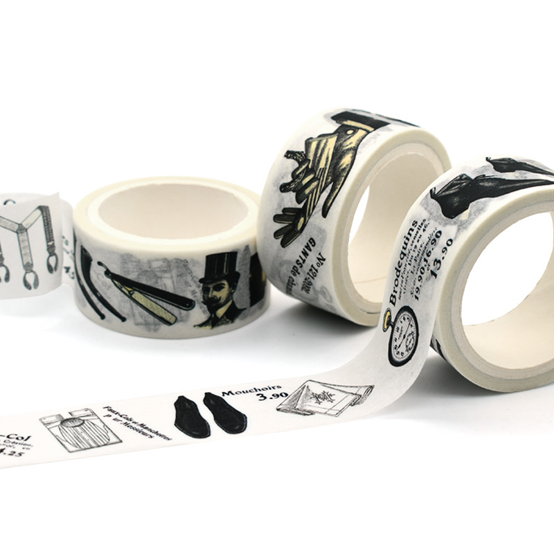 China Custom Print Colored Decoration Adhesive Paper Masking Washi Tapes