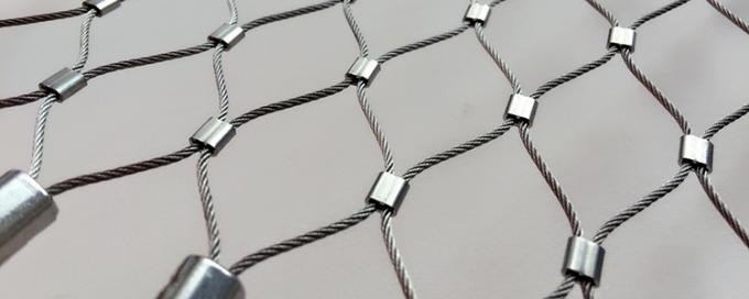 316 Material Animal Enclosure 7x19 Stainless Steel Wire Rope Zoo Mesh