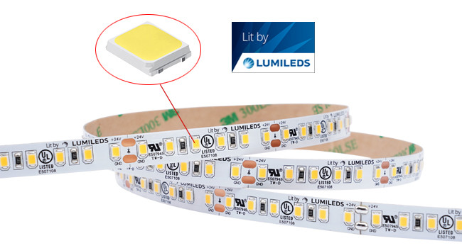 12V SMD 2835 LED Strip Light Lumileds LEDs Durable Longer Life
