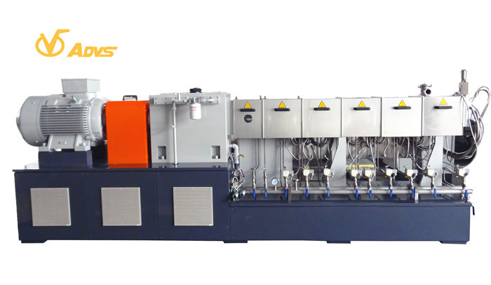 Filler PE / Pet Extruder Machine , 350kg / H Twin Screw Plastic Extruder