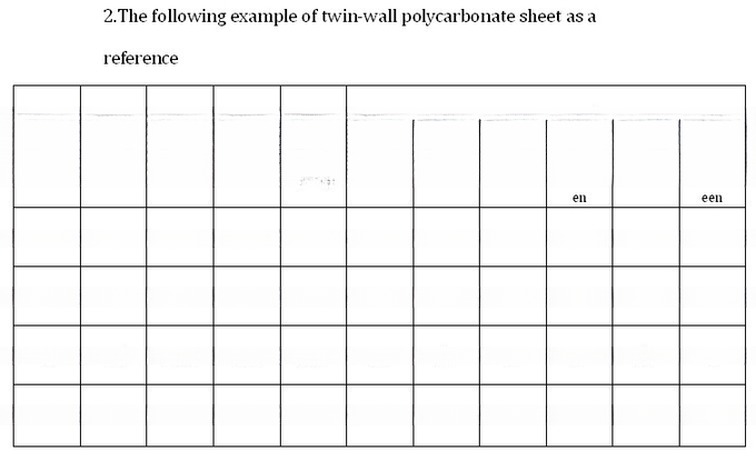 Fire Retardation PC Honeycomb Hollow Sheet With Colored Polycarbonate Panel