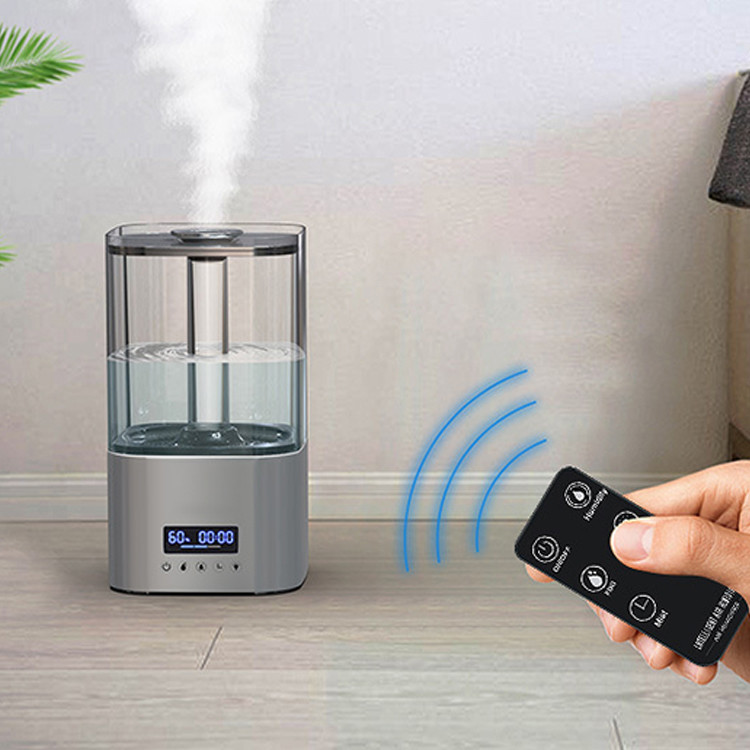 7 Colors Night Light Timer Auto Shut Off Humidifier For Large Room 5.5L Water Tank