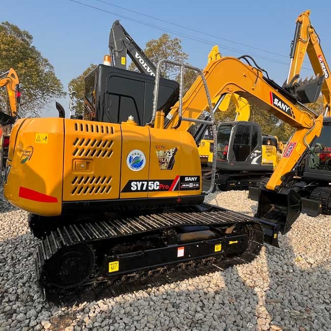 SANY SY75Cpro Crawler Excavator 0.12m3 Bucket Capacity Compact Excavator