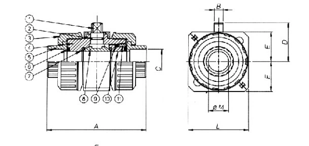 Failed Close UPVC Pneumatic on|off Valve for Acid, Alkali, Corrosive Liquid