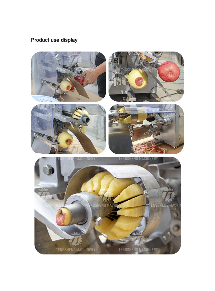 0.55KW Divide Core Fruit And Vegetable Peeler Machine SS Apple Core Separator