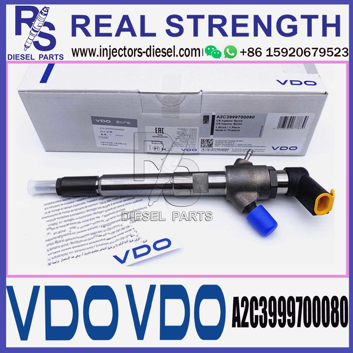 VDO Diesel Fuel Injector A2C3999700080 ISO Certified For JAC 3.2L