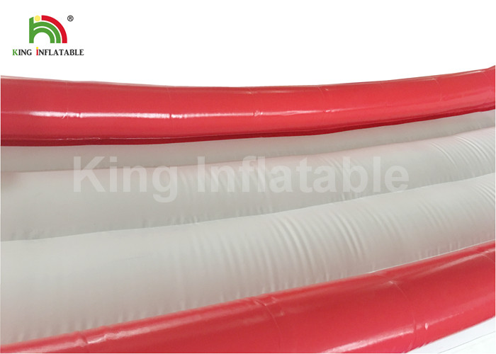 Airtight Outdoor Pink / White Inflatable Yacht Slide Water Toy With Customized Logo