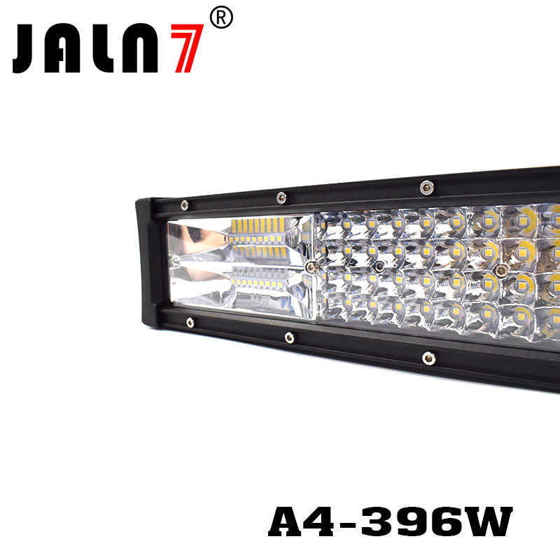 LED Light Bar JALN7 396W 4Rows Combo Beam LED Driving Lamp Super Bright Off Road Lights LED Work Light Boat Jeep
