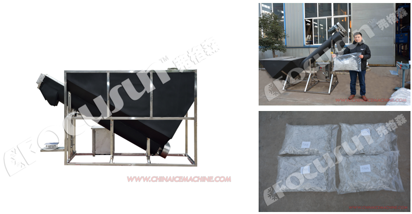 High Capacity Semi-automatic Ice Packing Machine Packer for 1000kg/hr Packaging