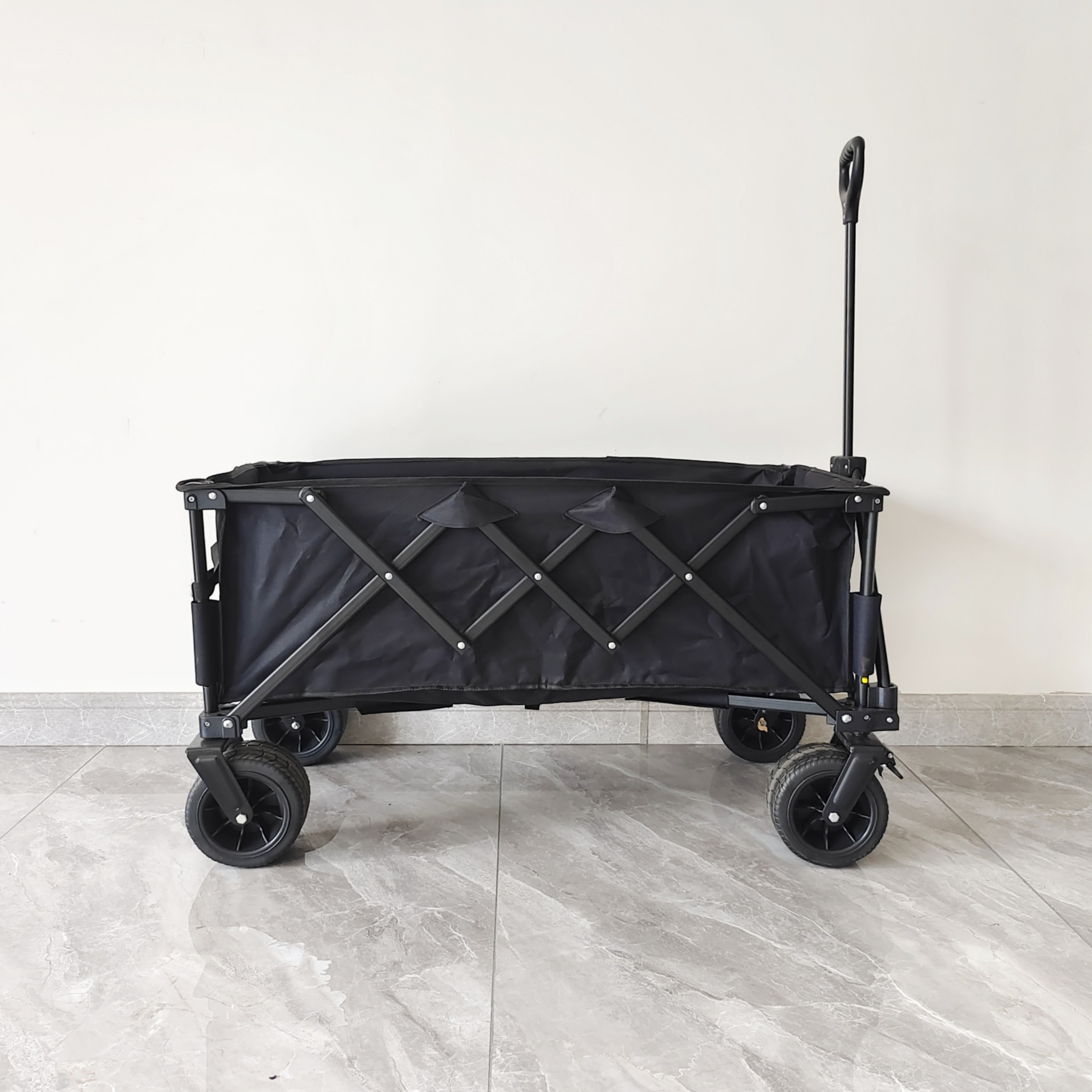 Wonderfold Beach Collapsible Outdoor Camping Cart Adjustable Handle Wide Wheels