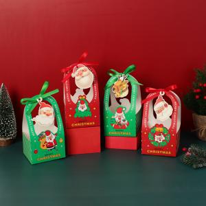 Custom Portable Christmas Cardboard Gift Boxes Packaging Coated Paper