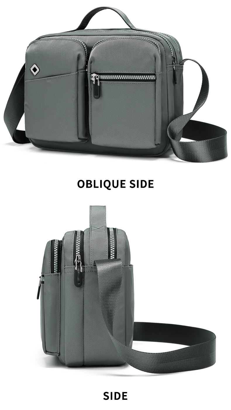 Oem Polyester Oxford Material Mens Waterproof Sling Bag Customised