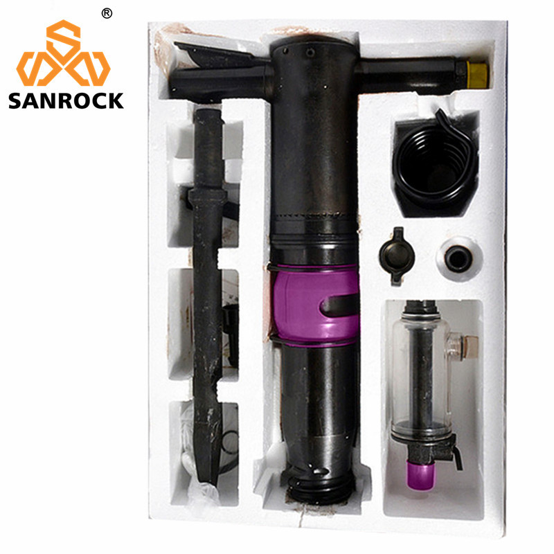 Air Pick Hammer Portable Rock Drill Concrete Breaker Pneumatic Rock Drilling Machine