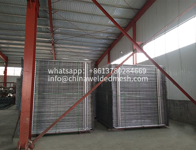 6x12 Portable Chain Link Temporary Fencing Panels Galvanized Iron ISO approval