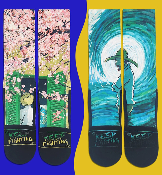 Blank Polyester Sublimation Printed Socks Digital Printed Socks Custom