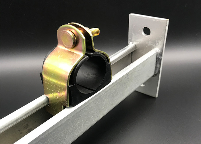 HDG Conduit Clamp Types Channel Strut Cushion Pipe Clamp Pre Galvanized