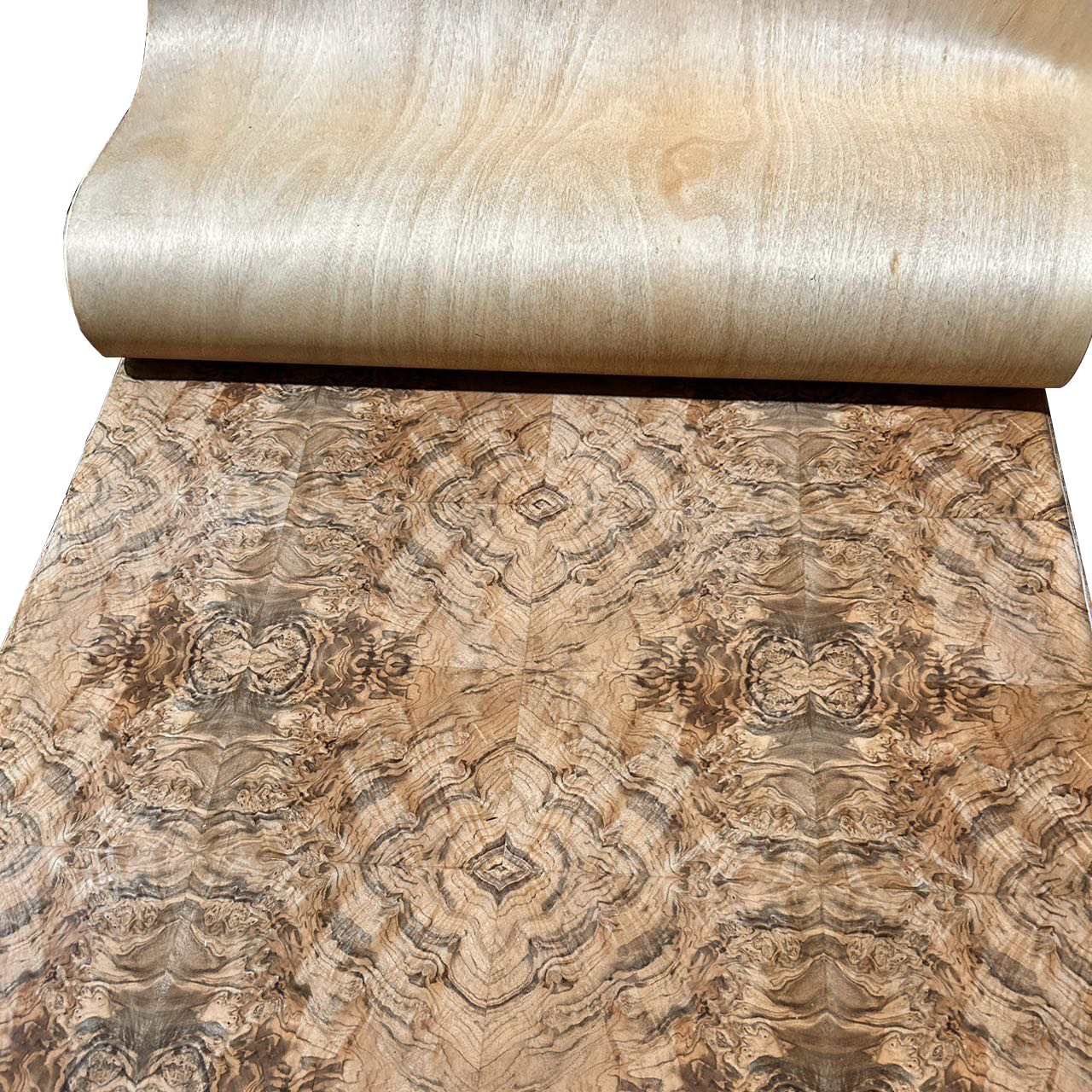 Factory Price 4 * 8 Feet High End Black Walnut Burl Wood Veneer Furniture Wall Panels Door Wood Venee